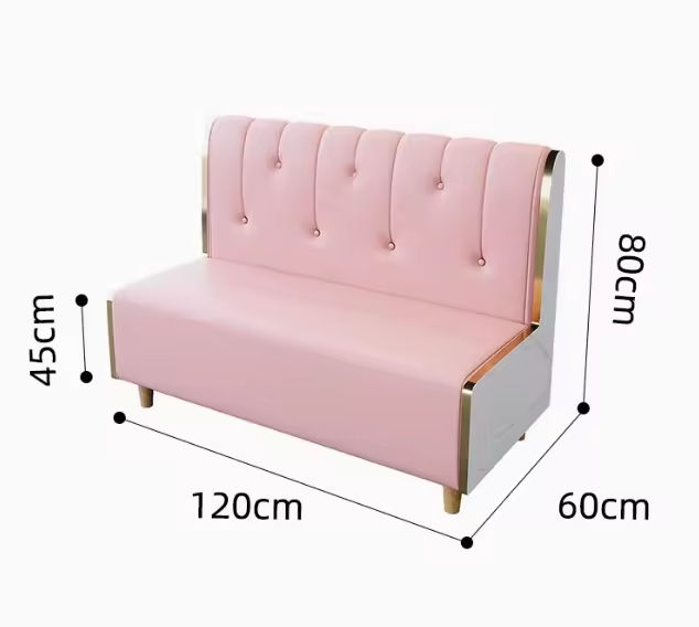 Modern Luxury Restaurant Furniture Set Milk Tea & Dessert Shop Sofa Coffee Kiosk Luxury Tables & Chairs Restaurant
