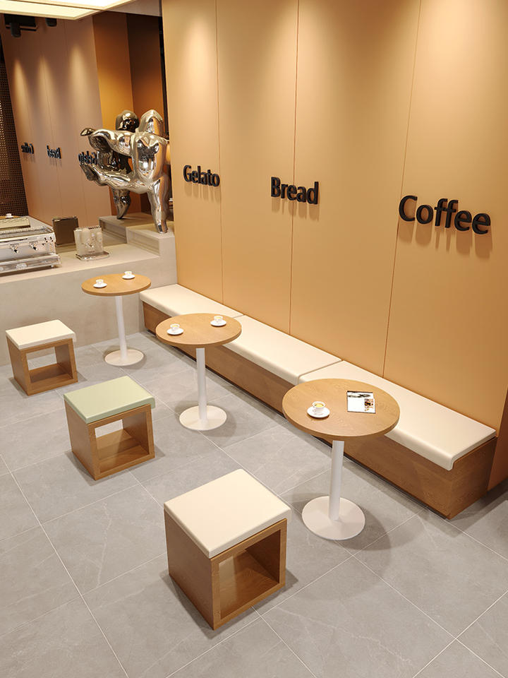 Modern Design Coffee Shop Table and Chair Set for Library Book Bar Booth Sofa Cafe Apartment Restaurant Furniture