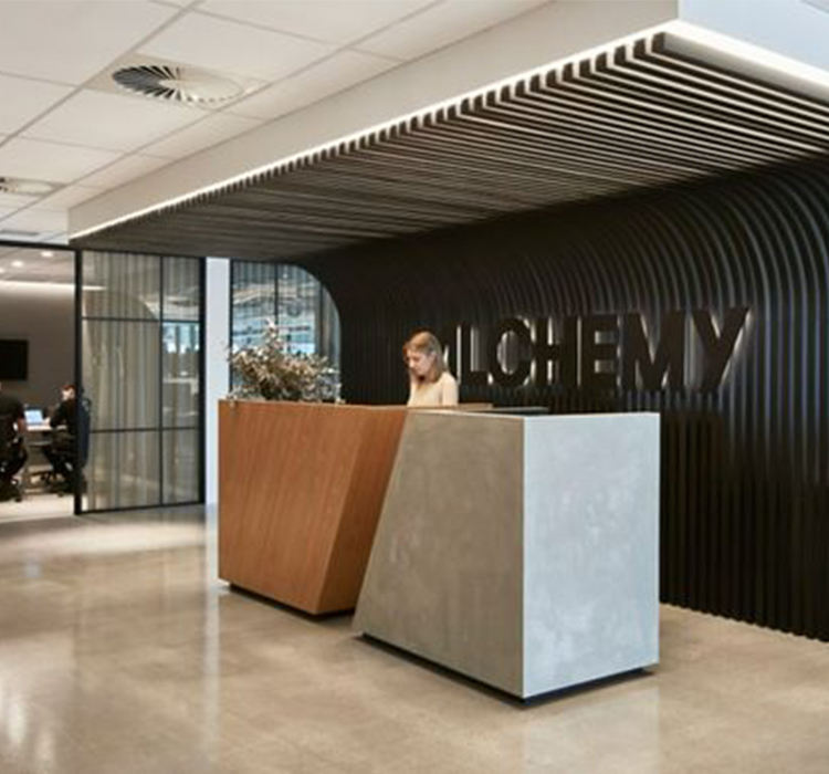 Modern Design Reception Desk for Hotel Clothing Store Coffee & Dessert Beauty & Company Acrylic Stone Reception Desk