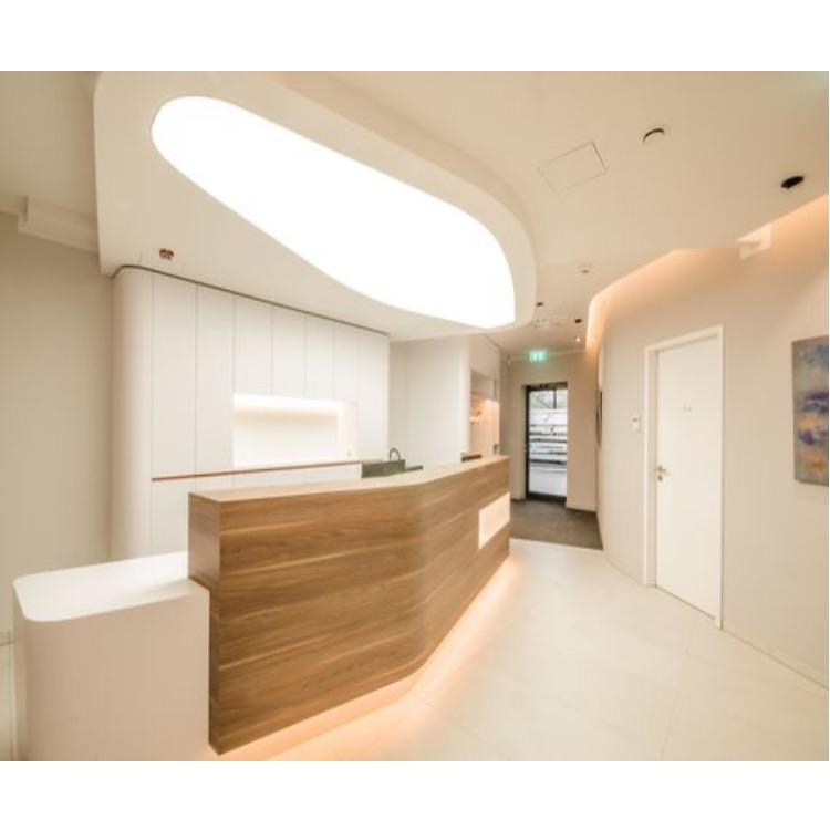 Modern Design Reception Desk for Hotel Clothing Store Coffee & Dessert Beauty & Company Acrylic Stone Reception Desk