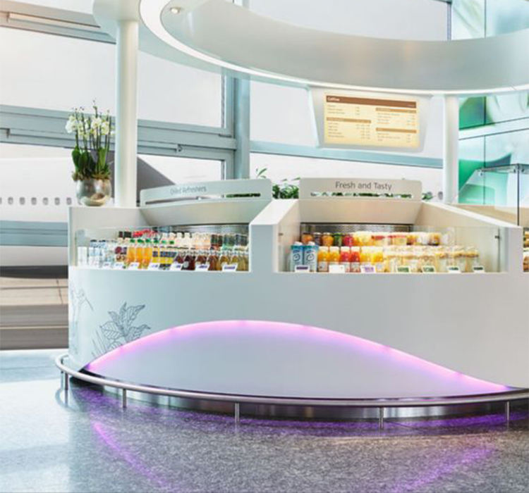 Office Custom Front Desk Hotel Supermarket Hospital Information Desk Marble Look Engineer Stone Office Reception Desk