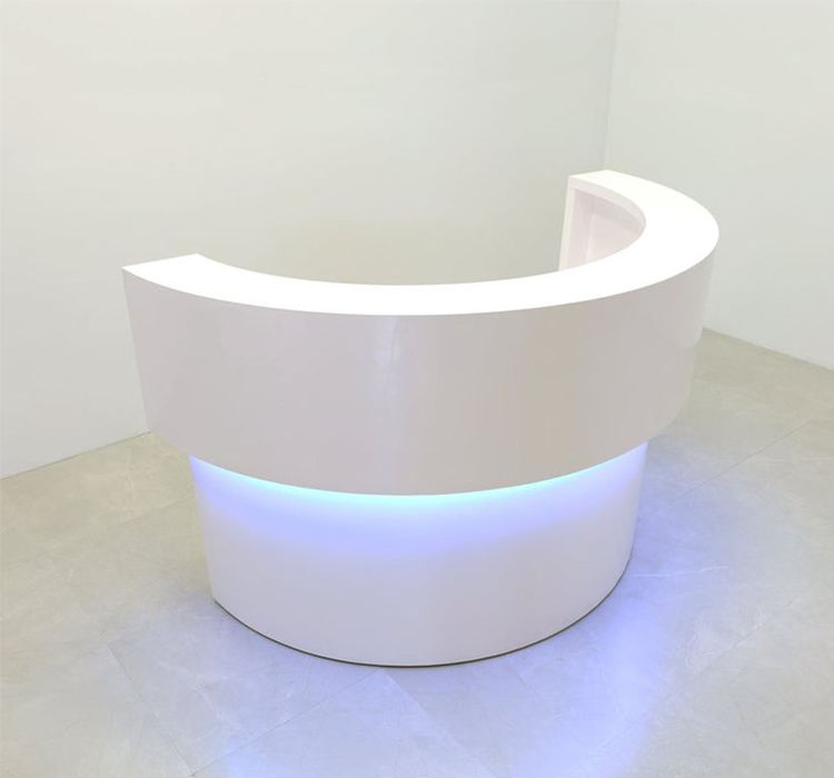 Office Custom Front Desk Hotel Supermarket Hospital Information Desk Marble Look Engineer Stone Office Reception Desk