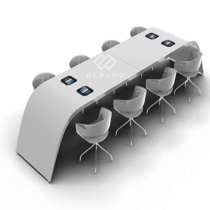 Marble U Shape 20 Person Modern Meeting Room Conference Table