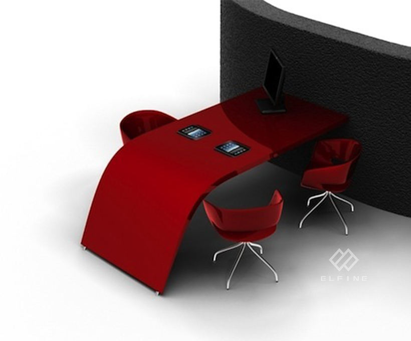 Marble U Shape 20 Person Modern Meeting Room Conference Table