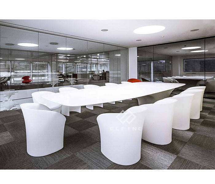 Marble U Shape 20 Person Modern Meeting Room Conference Table