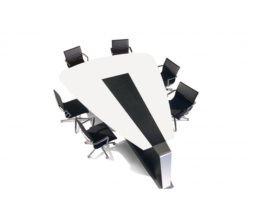 High End Office Furniture Boardroom Meeting Curved 8 Person Office Conference Table