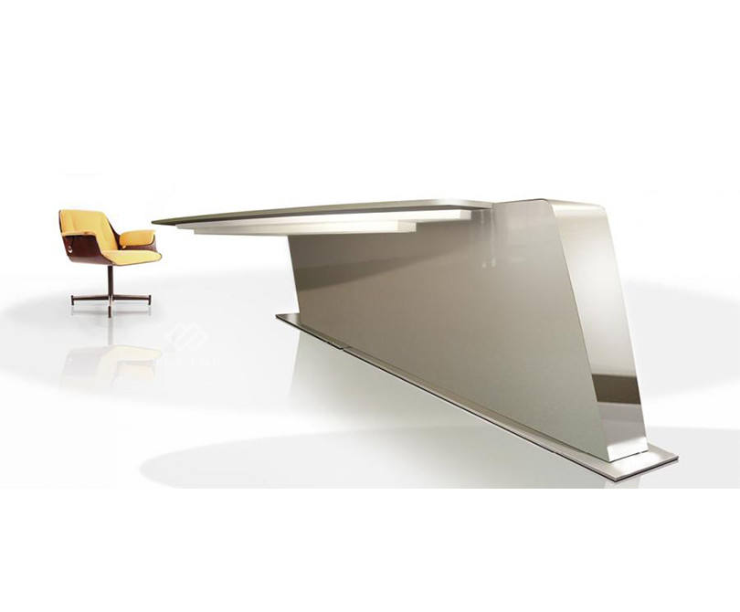 High End Office Furniture Boardroom Meeting Curved 8 Person Office Conference Table