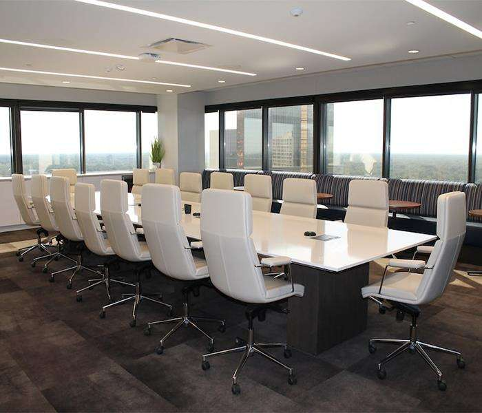 Commercial Office Furniture good quality quartz stone Boardroom 20ft White Marble Conference Table