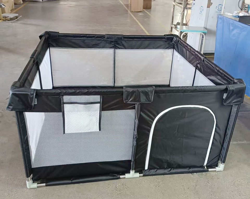 Oxford Fabric Baby Playpen Easy Assembly Kids Fence Playpen for Baby and Toddlers Indoor & Outdoor Kids Activity Center