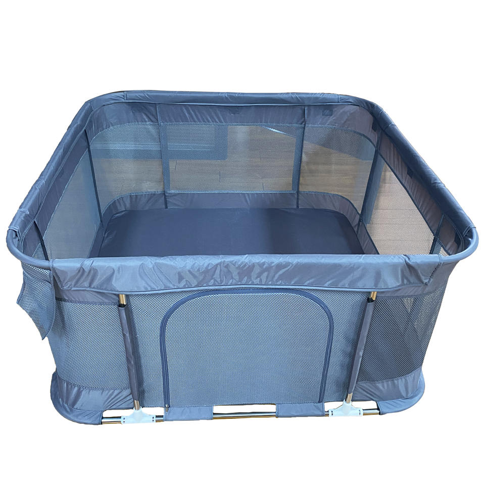 Oxford Fabric Round Edge Baby Playpen Easy Assembly Kids Fence Playpen for Baby Toddlers Indoor & Outdoor Kids Activity Center