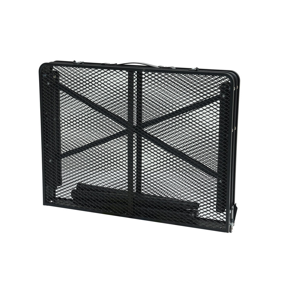 Lightweight Aluminum Folding Table with Adjustable Metal Legs Portable Outdoor Event Furniture Black Design Beach Picnics