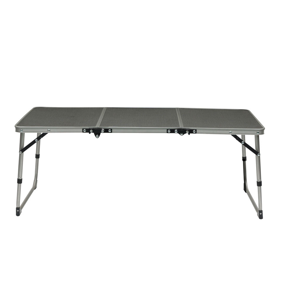 Modern Lightweight Portable Foldable Aluminum Outdoor Table Adjustable Height Rust-Resistant Stackable Camping Garden Parties