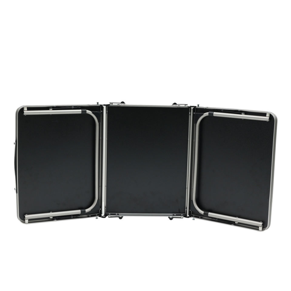 Modern Lightweight Portable Foldable Aluminum Outdoor Table Adjustable Height Rust-Resistant Stackable Camping Garden Parties