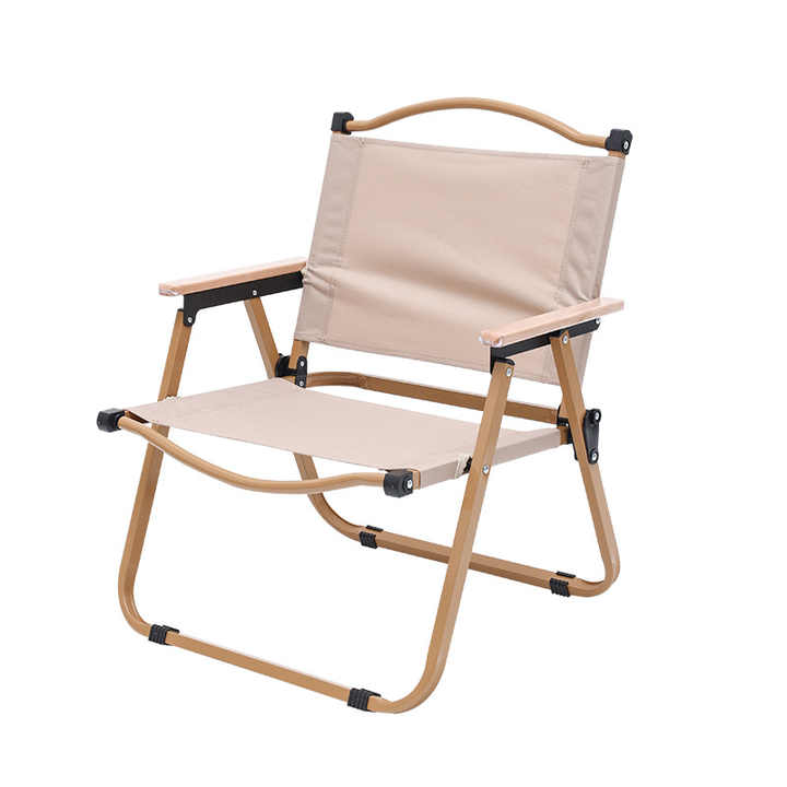 Folding Outdoor Portable Steel Metal Camping Leisure Armrest Kermit Chair