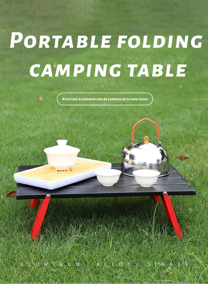 Super Light 6ft Small Aluminum Folding Table Outdoor Japanese Folding Camping Picnic Table for Exterior Use