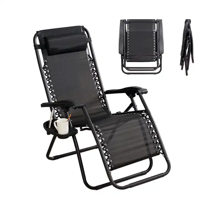 Modern Outdoor Zero Gravity Folding Relax Sun Lounge Recliner Beach Camping Chair