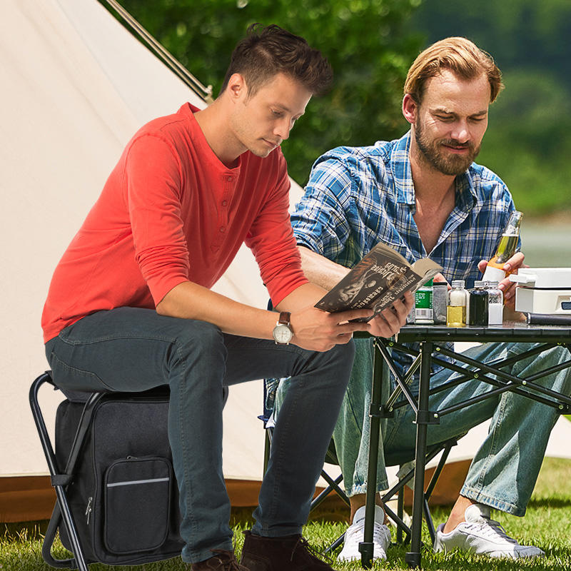 Lightweight Picnic StoolsCamping Chair Modern Durable Iron Garden Chair for Outdoor Adventures Picnics Parks Fishing