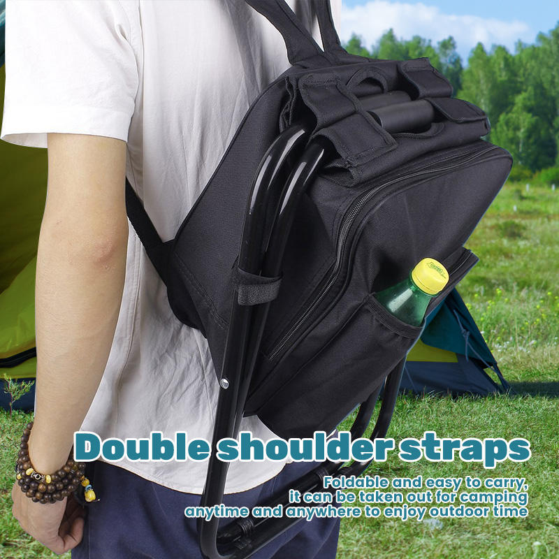 Lightweight Picnic StoolsCamping Chair Modern Durable Iron Garden Chair for Outdoor Adventures Picnics Parks Fishing