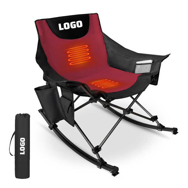 Luxury Adult Modern Ultralight Oxford Cloth Folding Camping Beach Heated Rocking Chair Outdoor Furniture for Park
