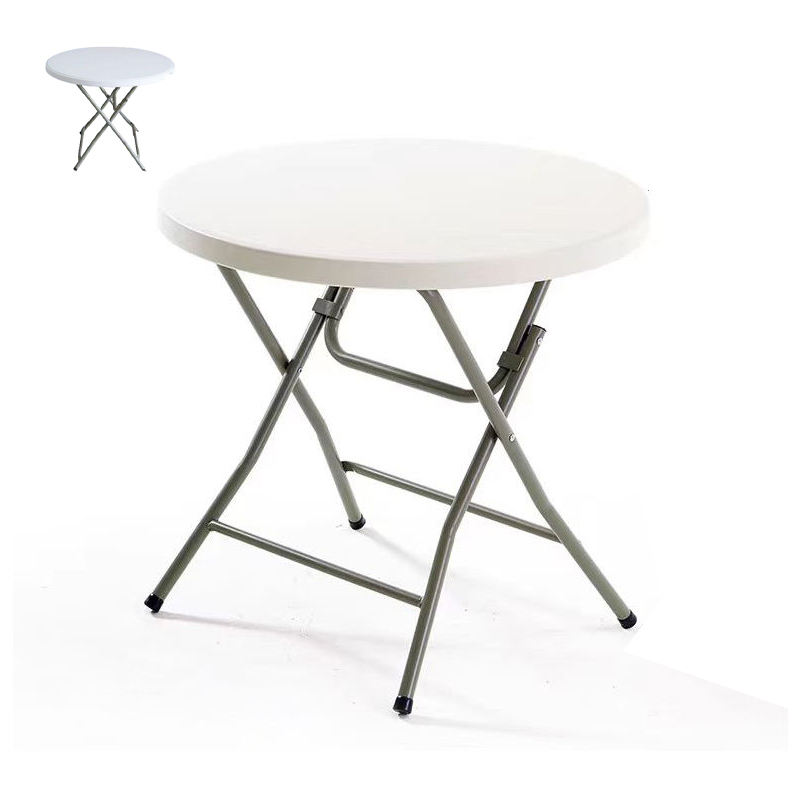 Versatile Portable HDPE Folding Bistro Table Small Table for Outdoor Picnics Home Dining Office Study General Use Furniture