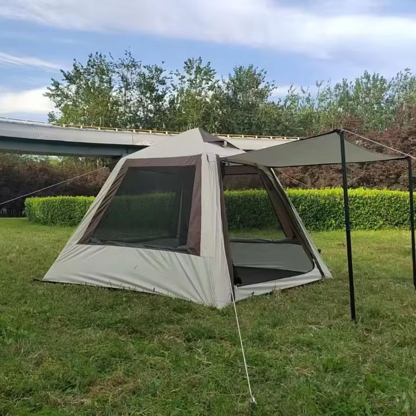 2025 Factory Price 4㎡ Oxford Fabric Inflatable Tent for Adults One Bedroom Structure for Outdoor Camping