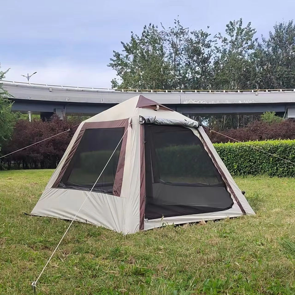 2025 Factory Price 4㎡ Oxford Fabric Inflatable Tent for Adults One Bedroom Structure for Outdoor Camping