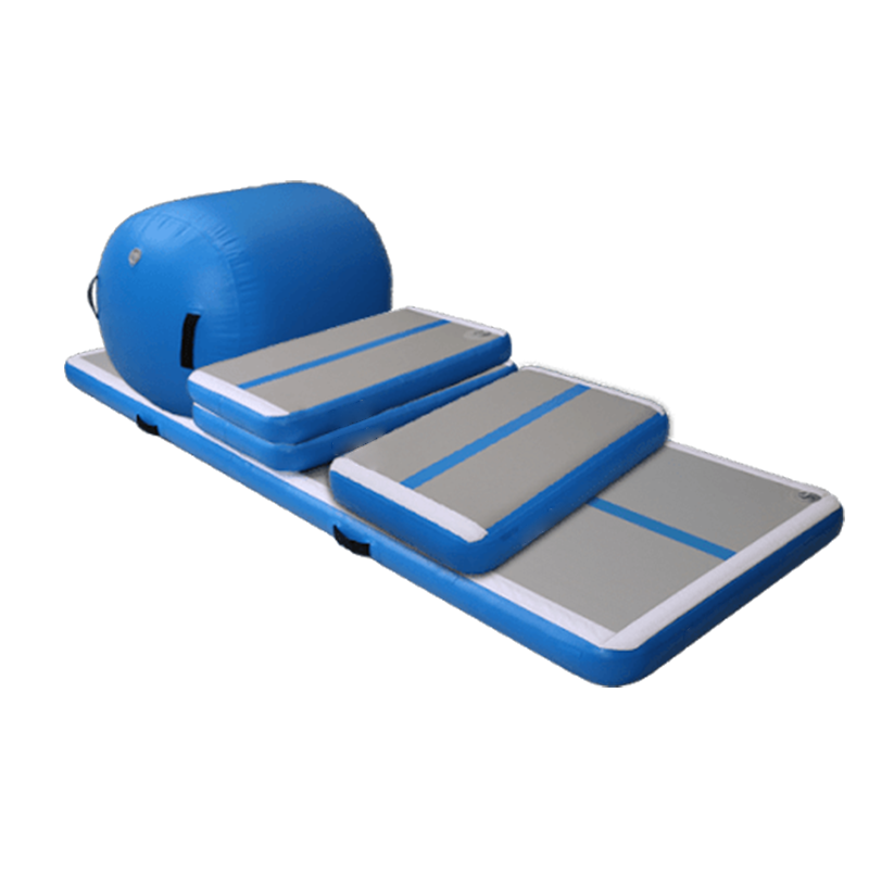 GUETIO PVC Gym Mat for Tumbling Gymnastics Custom Logo Air Track for Fitness & Taekwondo Available in 3m & 10m Lengths