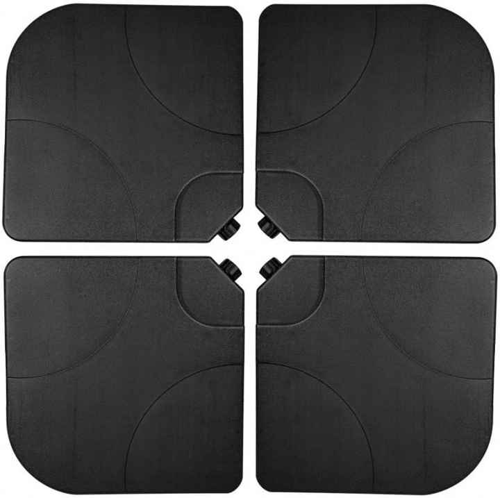 Uplion 4pcs Factory Outdoor HDPE Plastic Water Filled Base Cantilever Umbrella Base Parasol Base