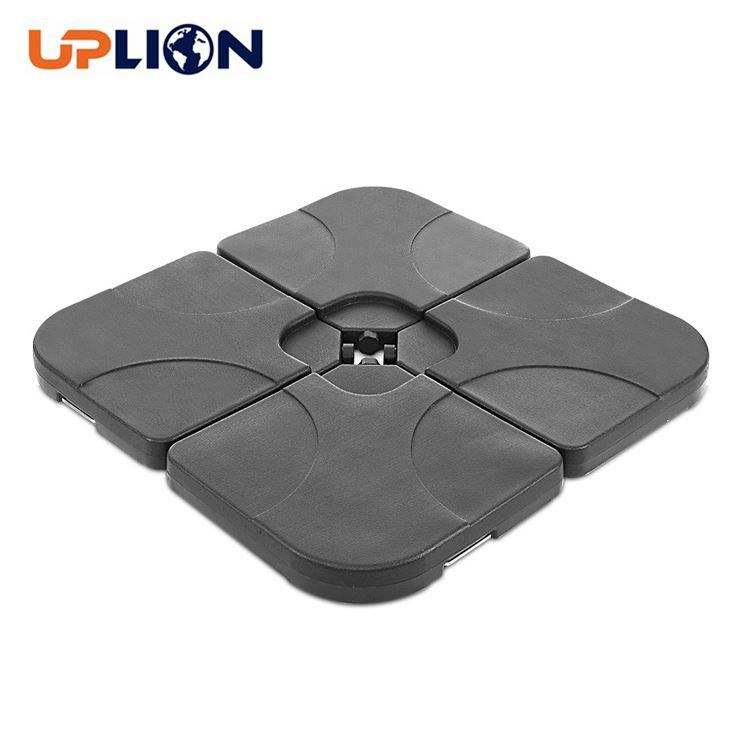 Uplion 4pcs Factory Outdoor HDPE Plastic Water Filled Base Cantilever Umbrella Base Parasol Base
