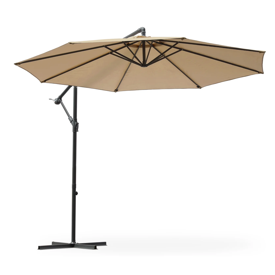 Uplion 10FT Wholesale Outdoor Sunshade Offset Umbrella Waterproof Garden Cantilever Umbrella Patio Umbrella for Backyard