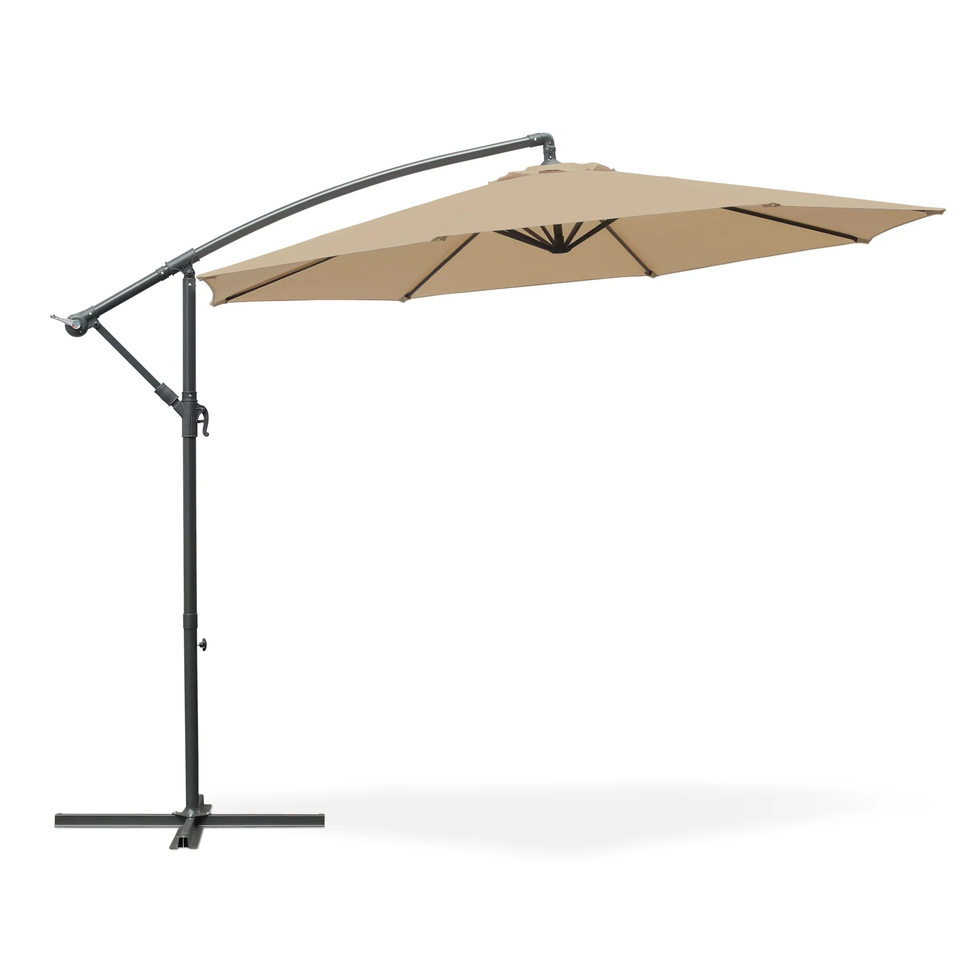 Uplion 10FT Wholesale Outdoor Sunshade Offset Umbrella Waterproof Garden Cantilever Umbrella Patio Umbrella for Backyard