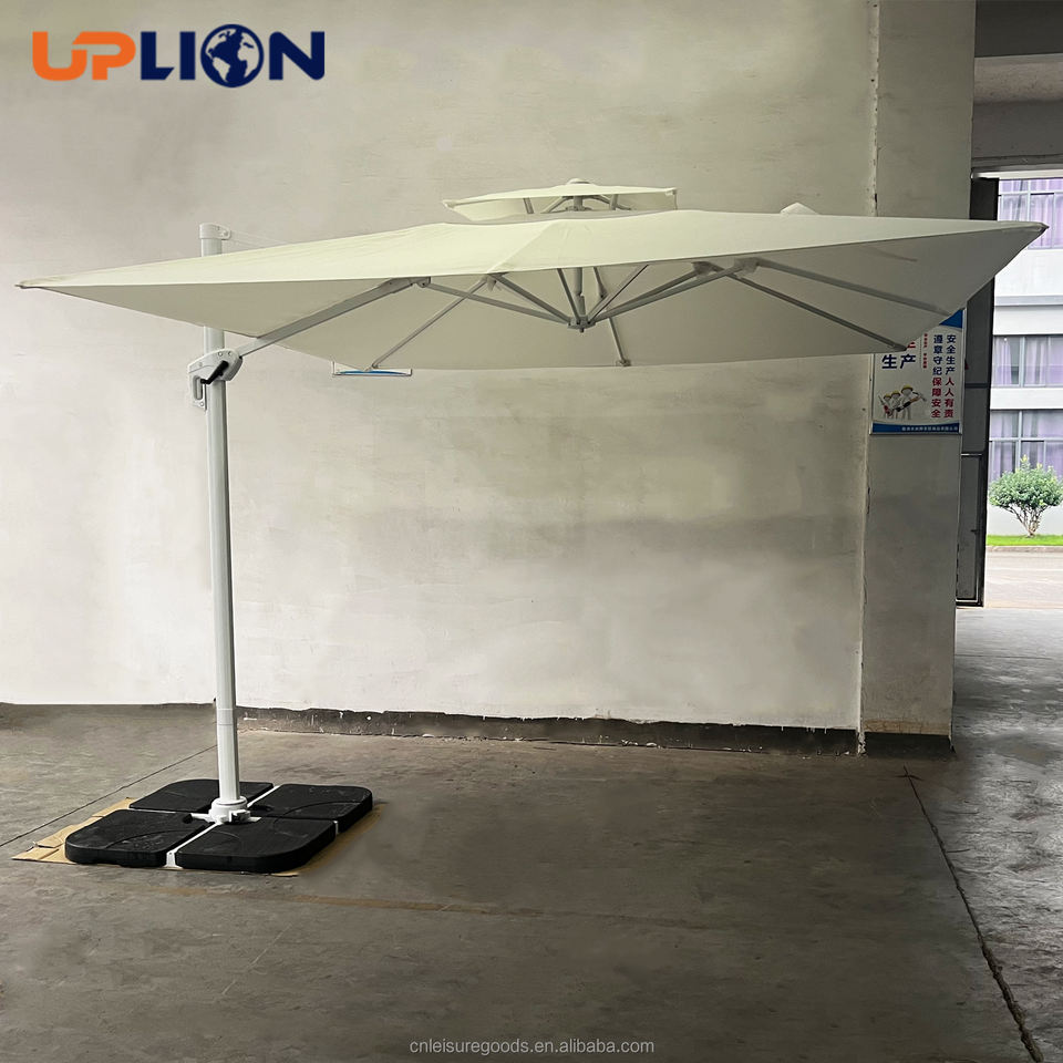 Uplion Manufacturer's Square Patio Parasol UV Protection Sunshade Outdoor Furniture UV Protective Sun Umbrella