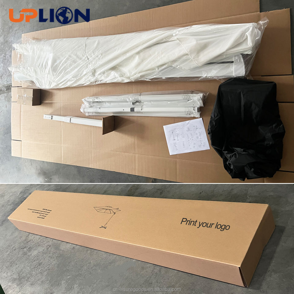 Uplion Manufacturer's Square Patio Parasol UV Protection Sunshade Outdoor Furniture UV Protective Sun Umbrella