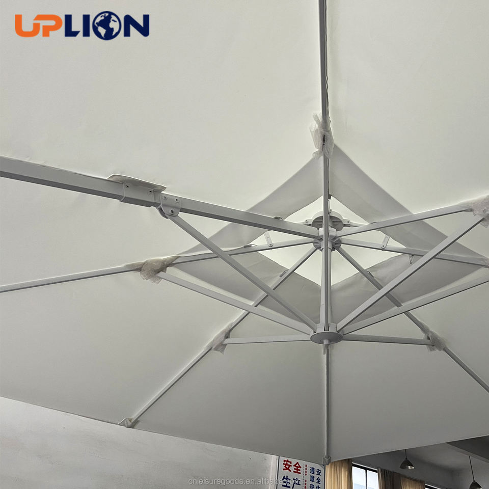 Uplion Manufacturer's Square Patio Parasol UV Protection Sunshade Outdoor Furniture UV Protective Sun Umbrella