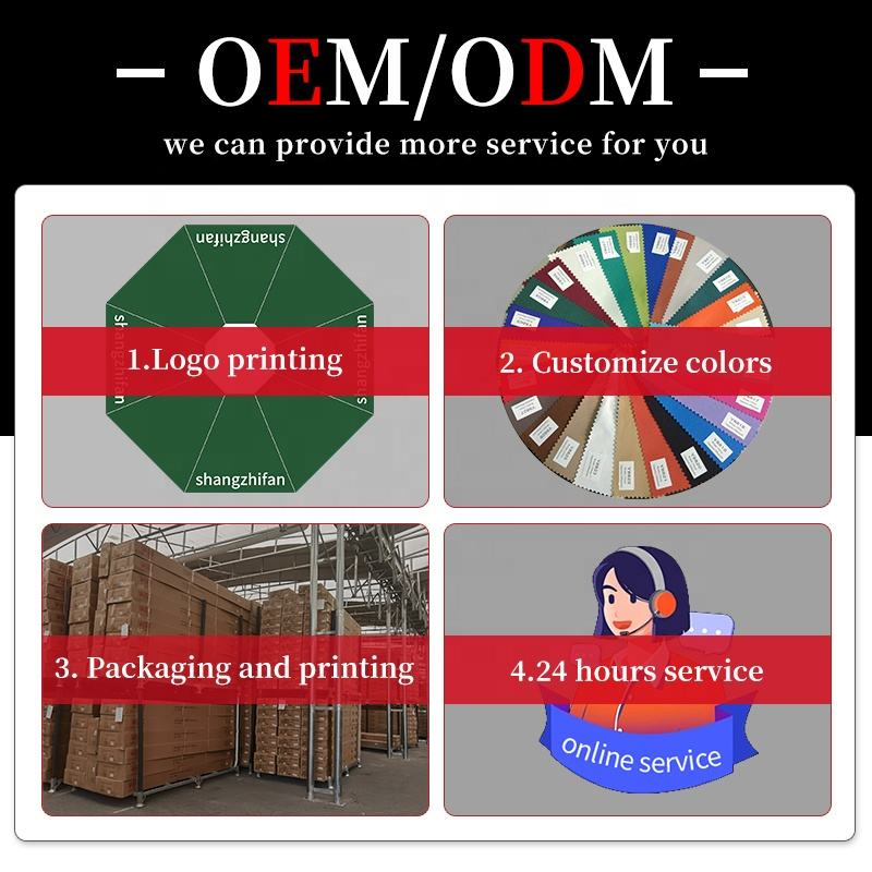 Heavy Duty Luxury Aluminum Frame Patio Umbrella Factory Wholesale for Garden Park Hotel Outdoor Use