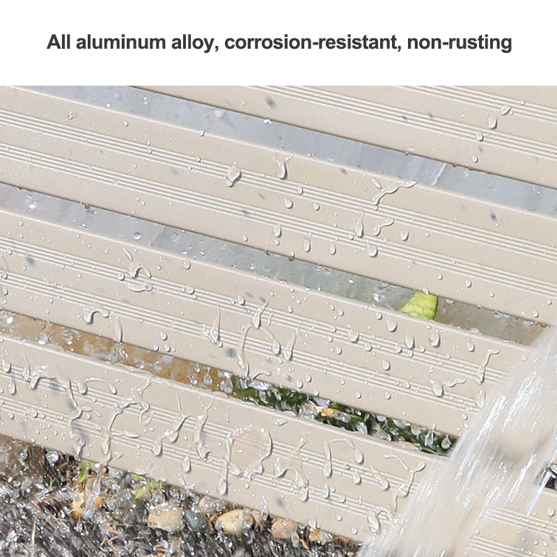 Outdoor Commercial Beach Reclining Chair Sun Bed Garden Pool Aluminium Chaise Sun Lounger