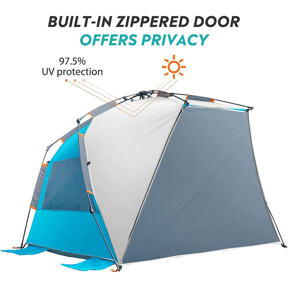 ODM Wholesale Bulk Pop up Production Manufacture Foldable Ultralight Sun Shade Shelter Beach Tent for Summer
