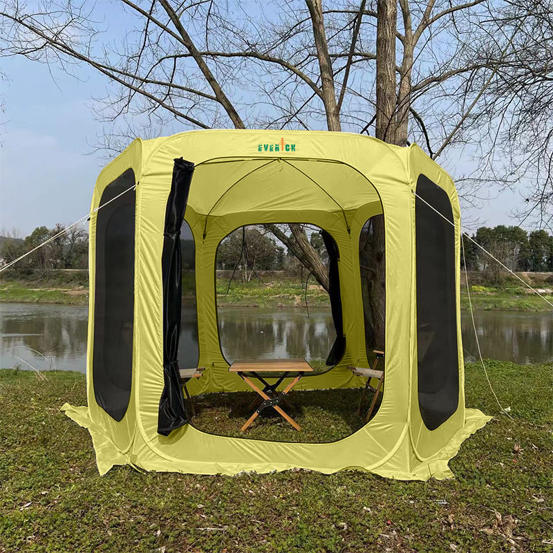 Portable Panoramic Quick Opening Tents with Six-sided