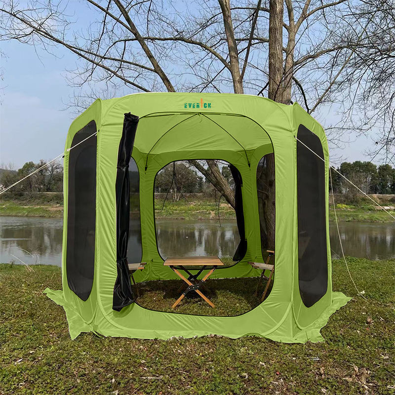 Portable Panoramic Quick Opening Tents with Six-sided