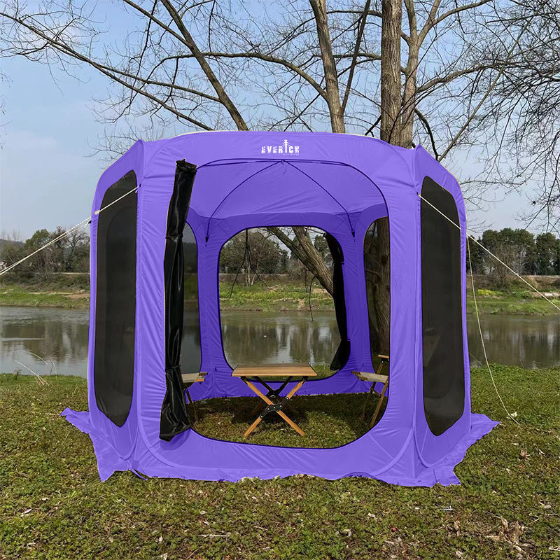 Portable Panoramic Quick Opening Tents with Six-sided