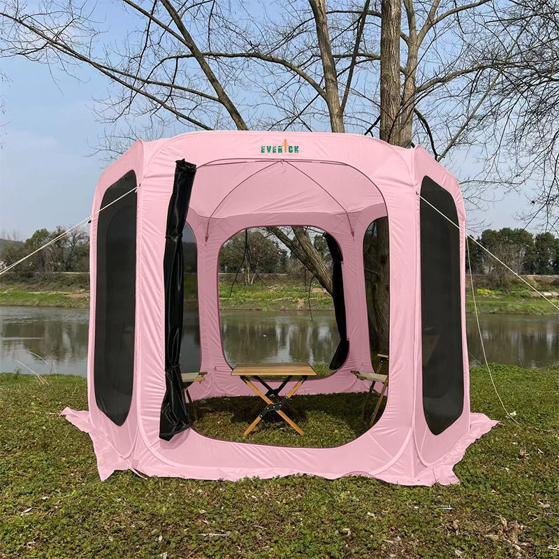 Portable Panoramic Quick Opening Tents with Six-sided
