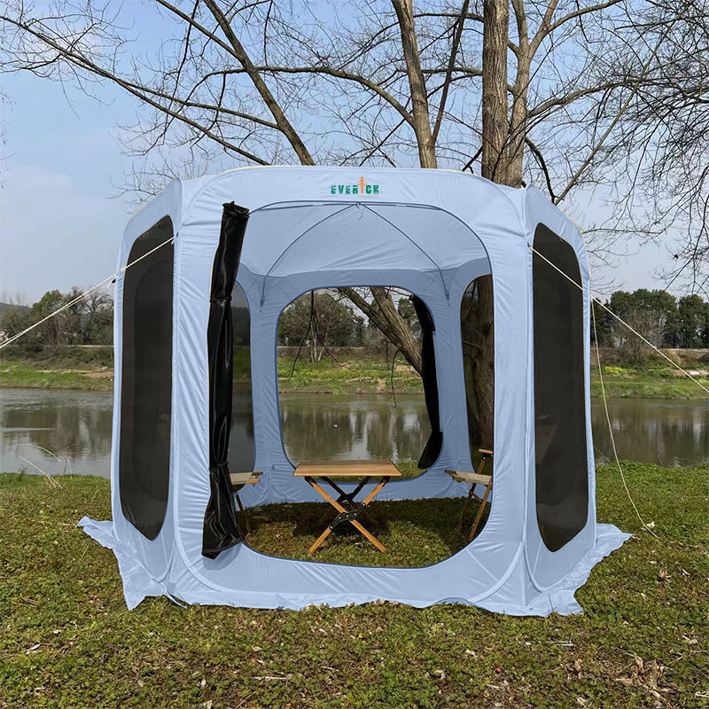 Portable Panoramic Quick Opening Tents with Six-sided