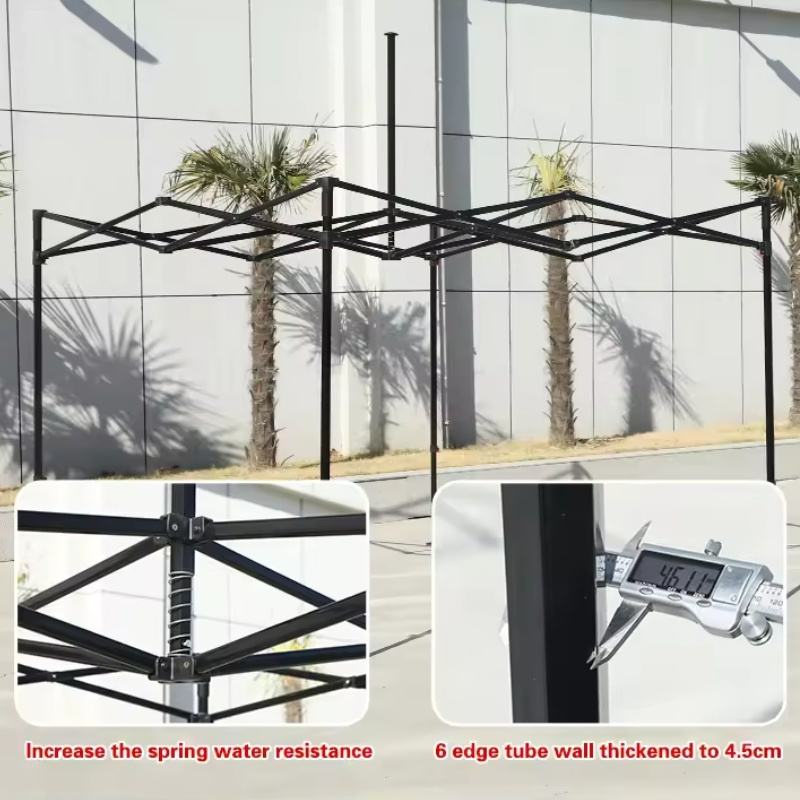 Trade Show Tent Waterproof Sunshade Folding Pop up Canopy 7x7ft Single Layer Custom Printed Advertising Gazebo Roof Top Tent
