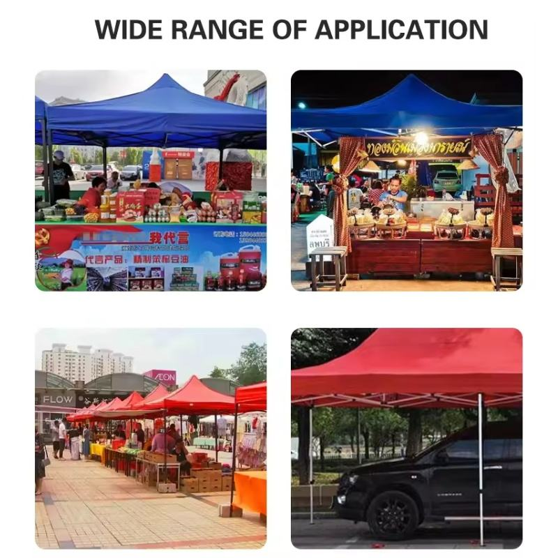 Trade Show Tent Waterproof Sunshade Folding Pop up Canopy 7x7ft Single Layer Custom Printed Advertising Gazebo Roof Top Tent