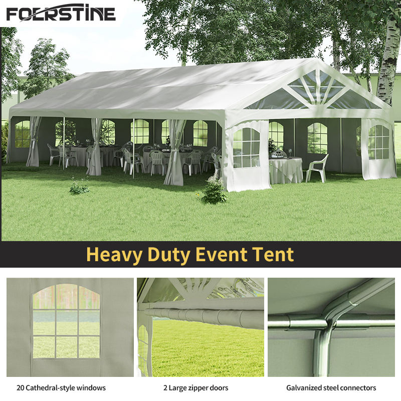 Foerstine 300 People High Quality Customized Aluminum Wedding Party Tent Strong Large Transparent Marquee Tent Factory Price