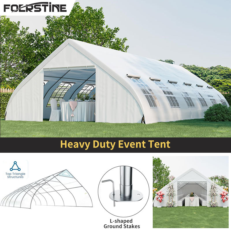 Foerstine 300 People High Quality Customized Aluminum Wedding Party Tent Strong Large Transparent Marquee Tent Factory Price