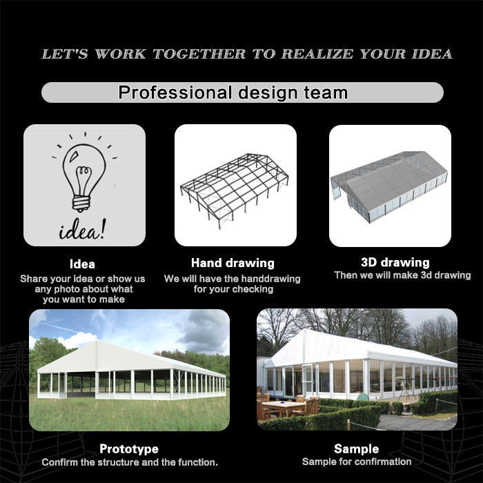 Foerstine 300 People High Quality Customized Aluminum Wedding Party Tent Strong Large Transparent Marquee Tent Factory Price