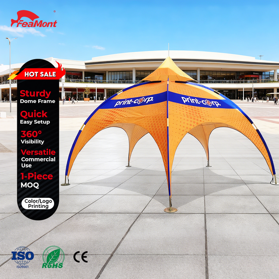 FEAMONT Adjustable Portable Foldable Waterproof Square Tent with Custom Logo Option for Indoor/Outdoor Events