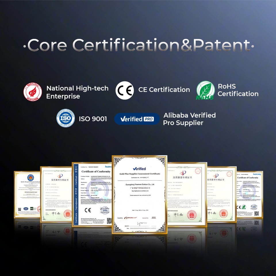 FEAMONT Adjustable Portable Foldable Waterproof Square Tent with Custom Logo Option for Indoor/Outdoor Events