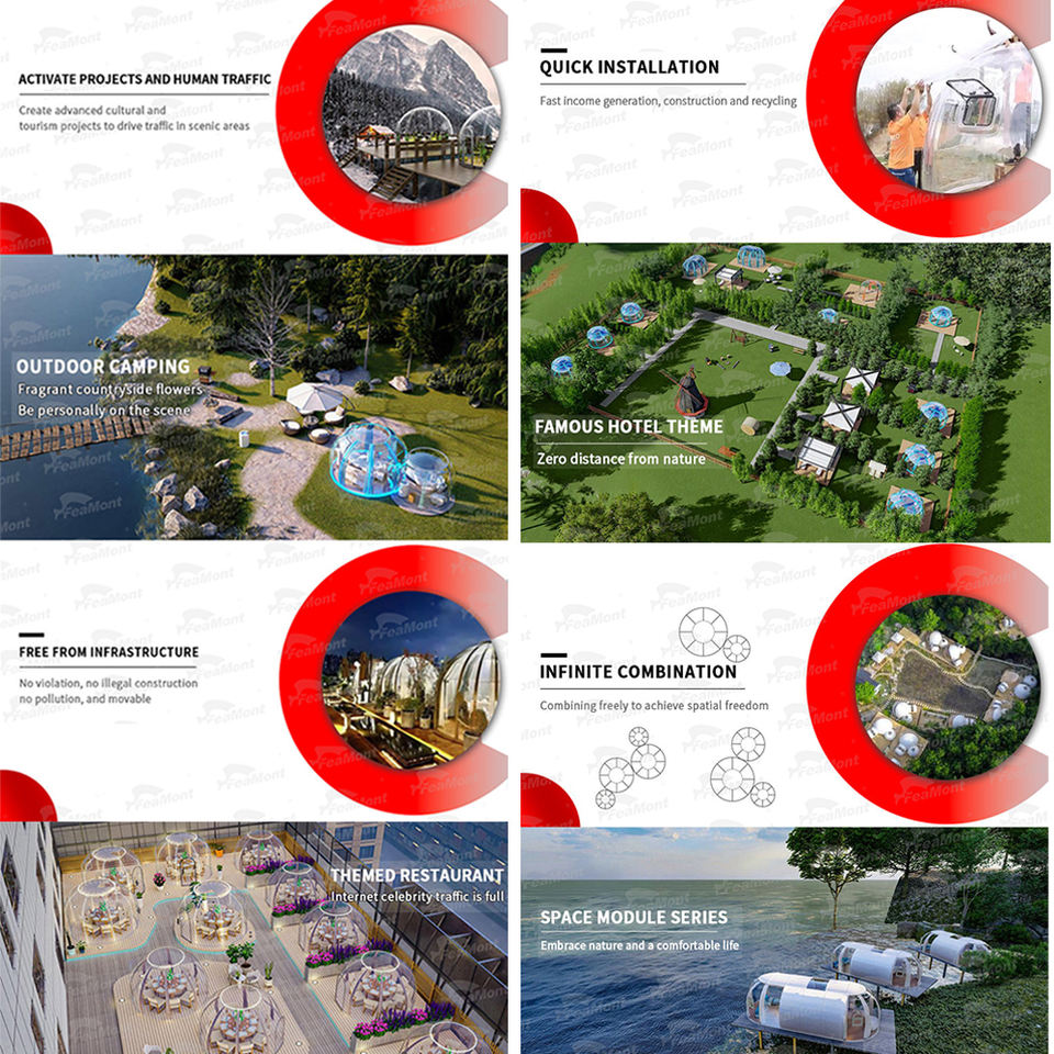 FEAMONT Bubble Tents Romantic Couple Bubble clear Outdoor Pavilion Tent